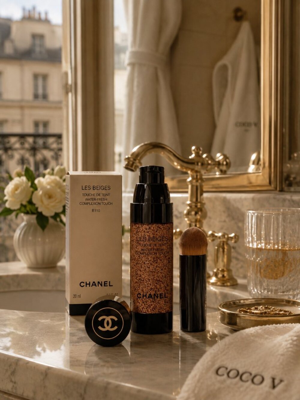 CHANEL Les Beiges Water-Fresh Complexion Touch Foundation B110 NIB 20ml